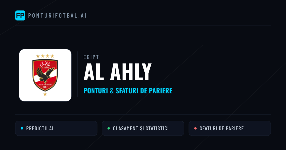 Al Ahly Ponturi și statistici