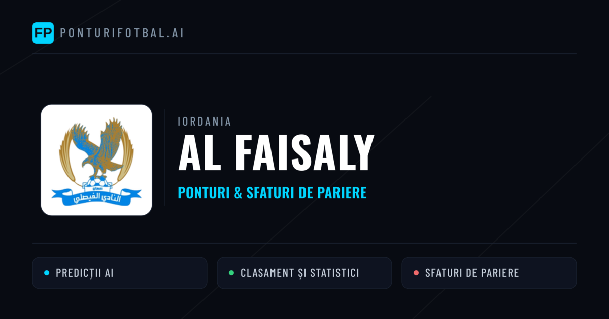 Al Faisaly Ponturi și statistici