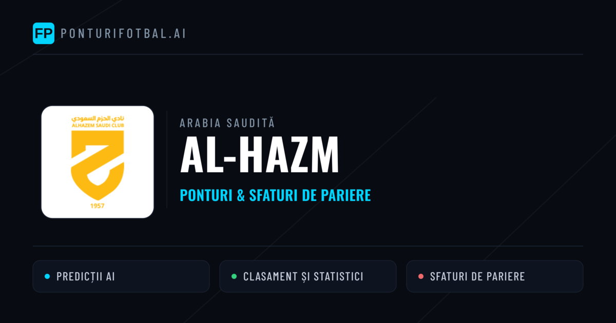 Al-Hazm Ponturi și statistici