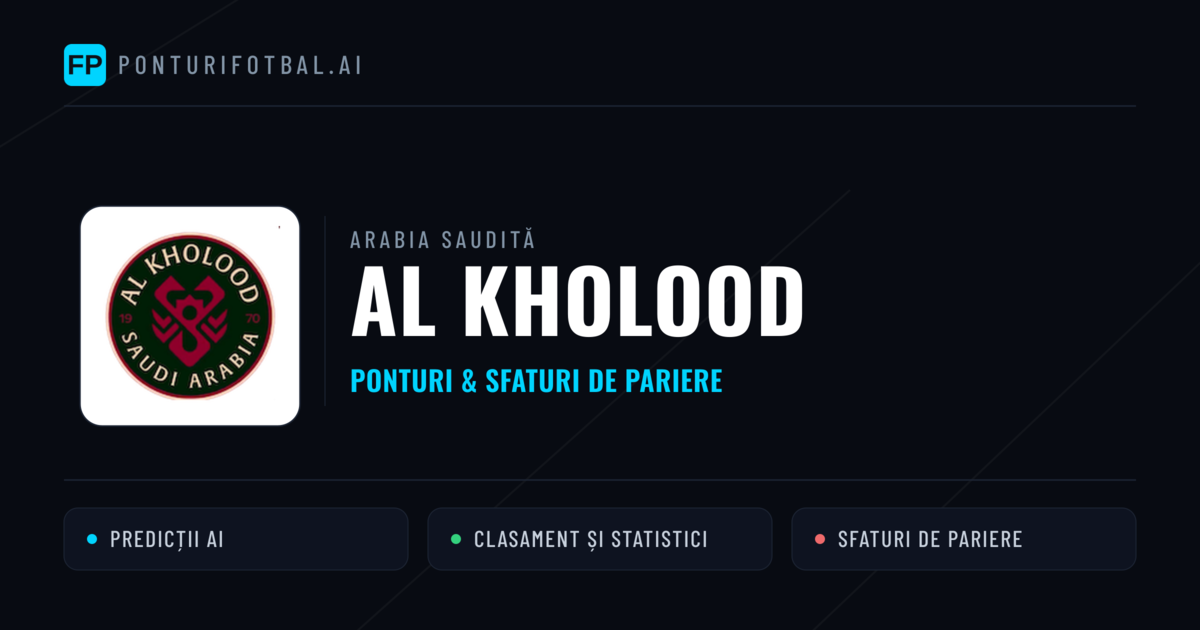 Al Kholood Ponturi și statistici