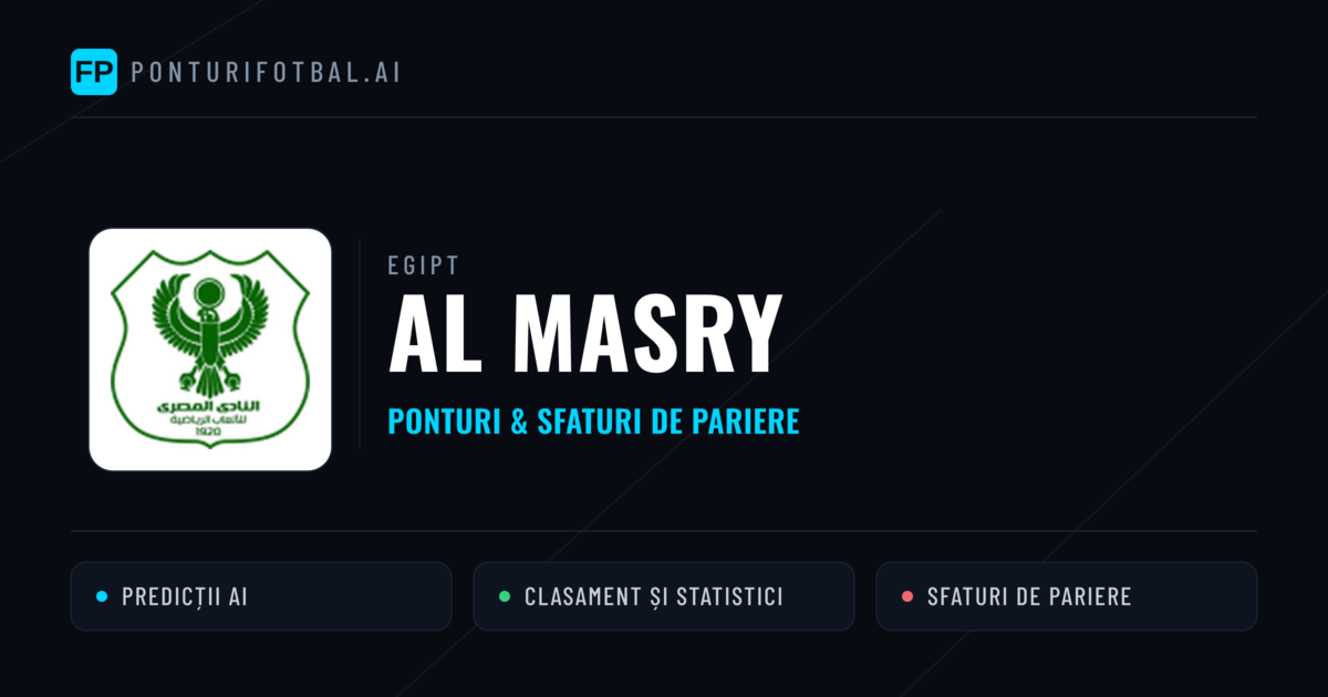 Al Masry Ponturi și statistici