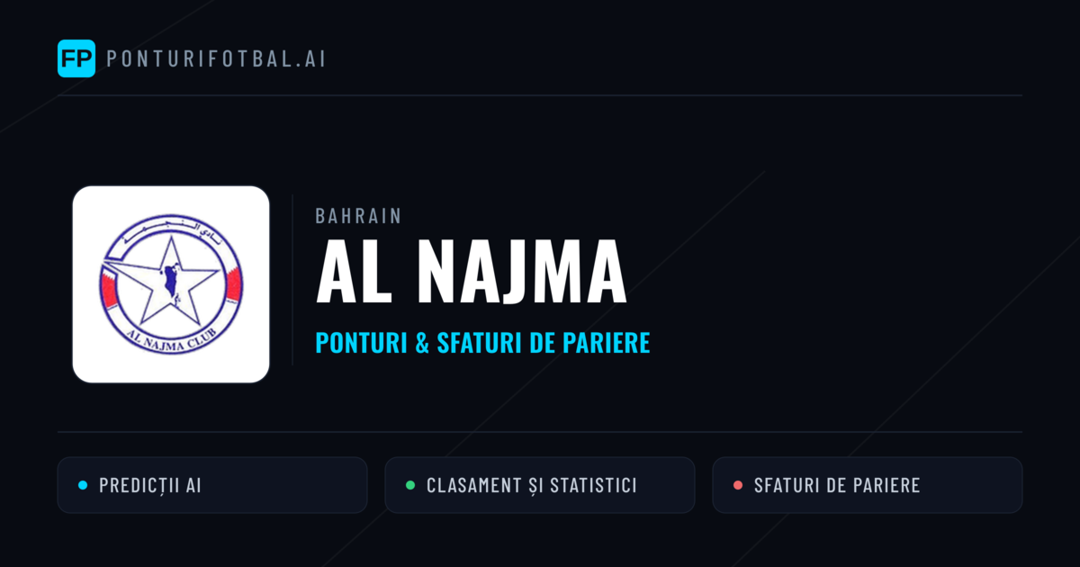 Al Najma Ponturi și statistici