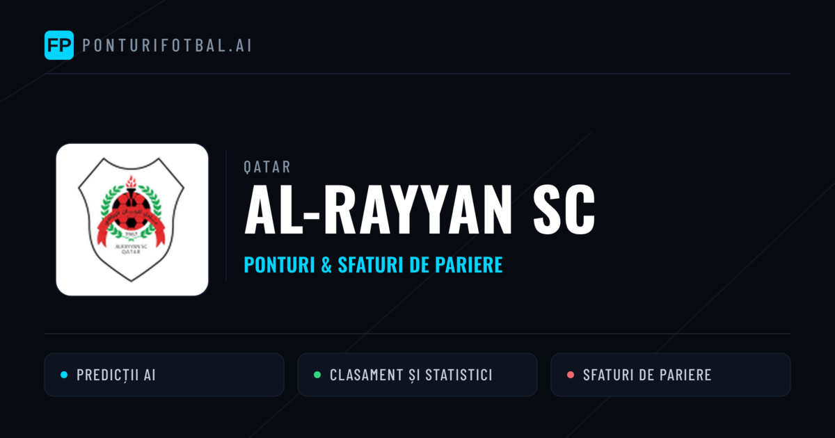 Al-Rayyan SC Ponturi și statistici