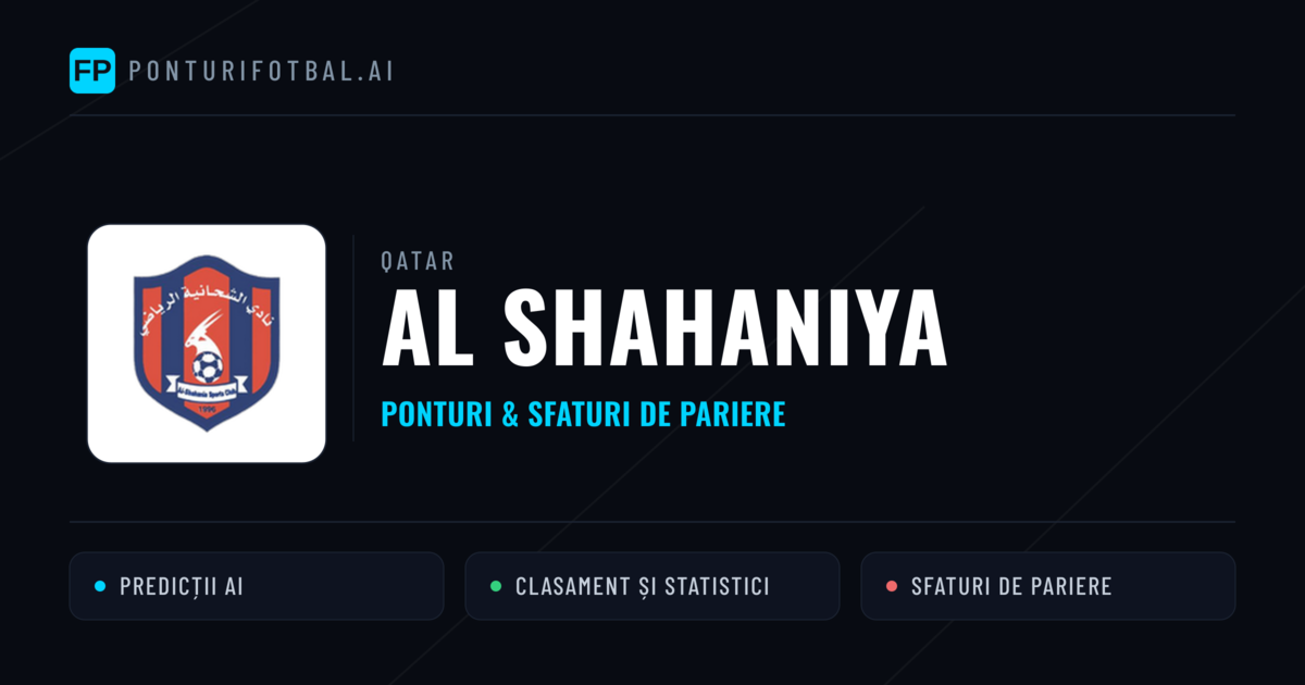 Al Shahaniya Ponturi și statistici