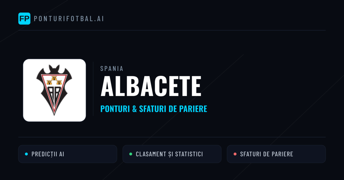 Albacete Ponturi și statistici