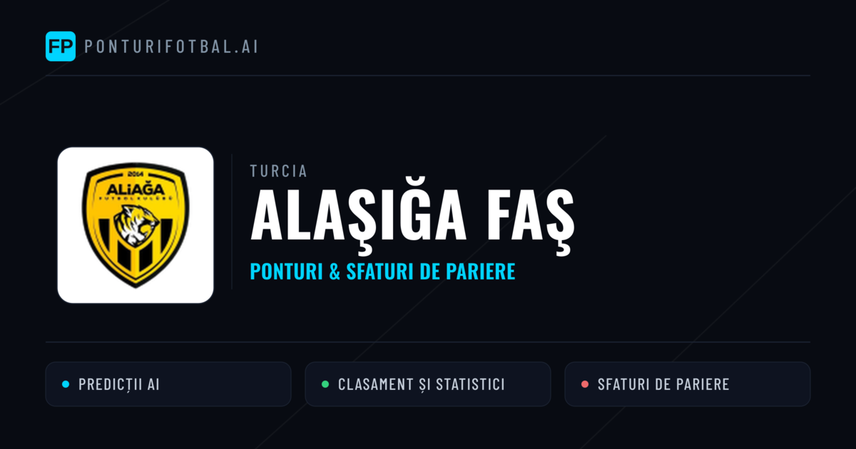 Alaşığa FAŞ Ponturi și statistici