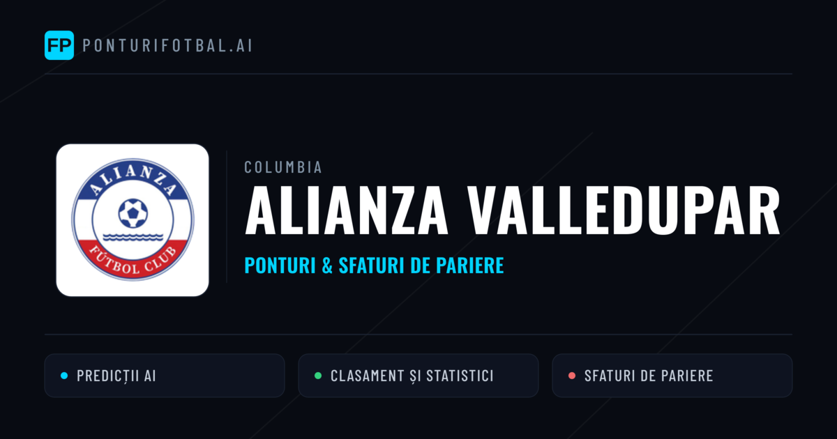 Alianza Valledupar Ponturi și statistici