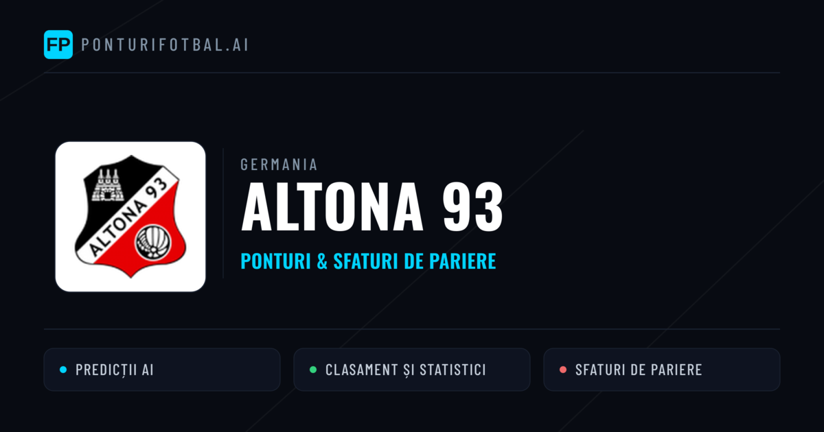 Altona 93 Ponturi și statistici