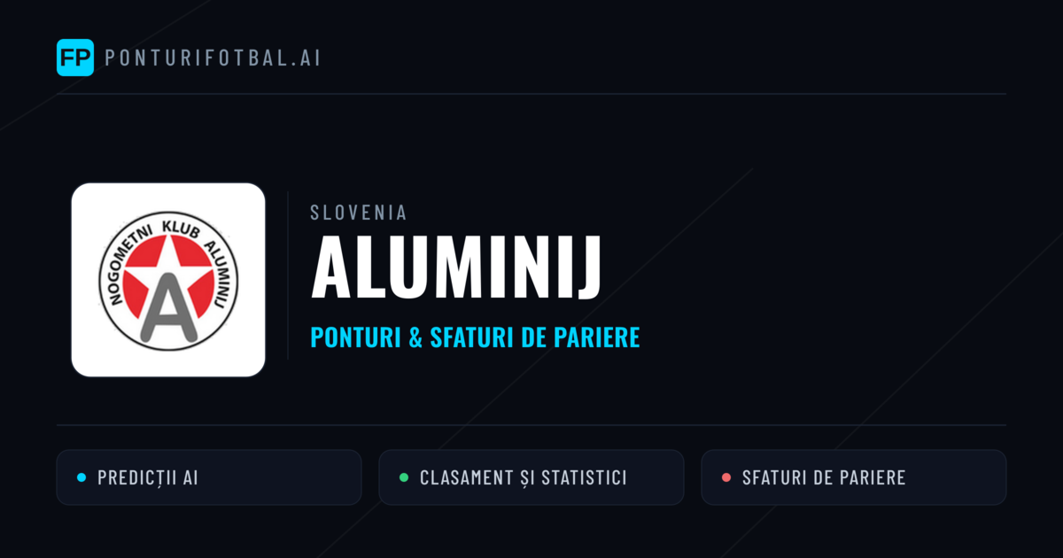 Aluminij Ponturi și statistici