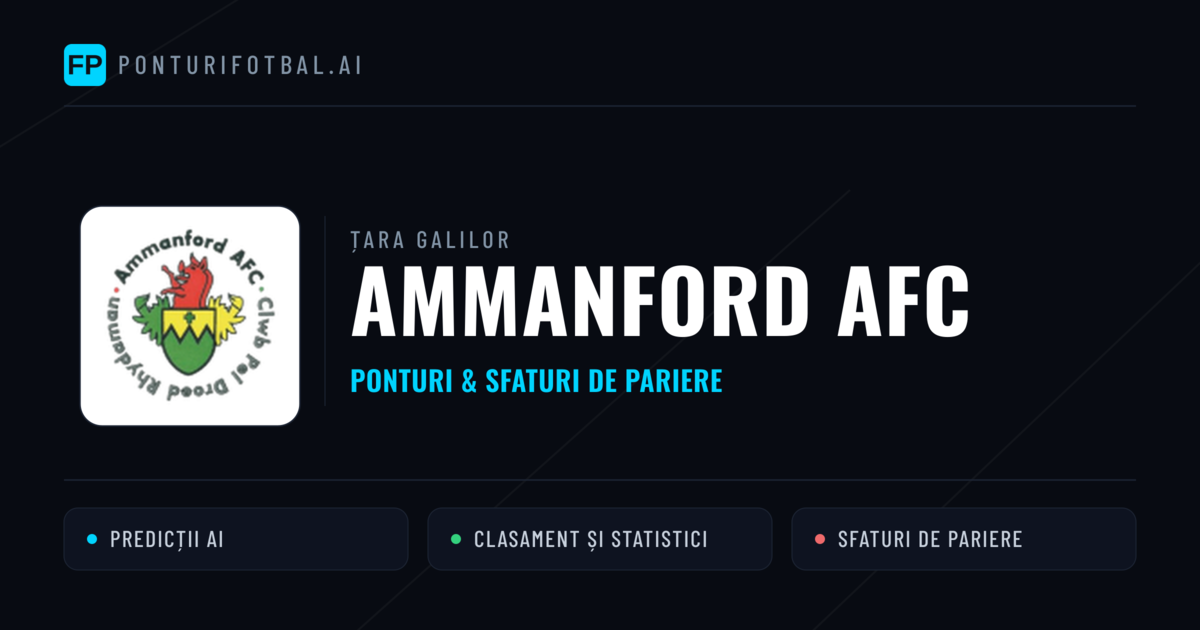 Ammanford AFC Ponturi și statistici