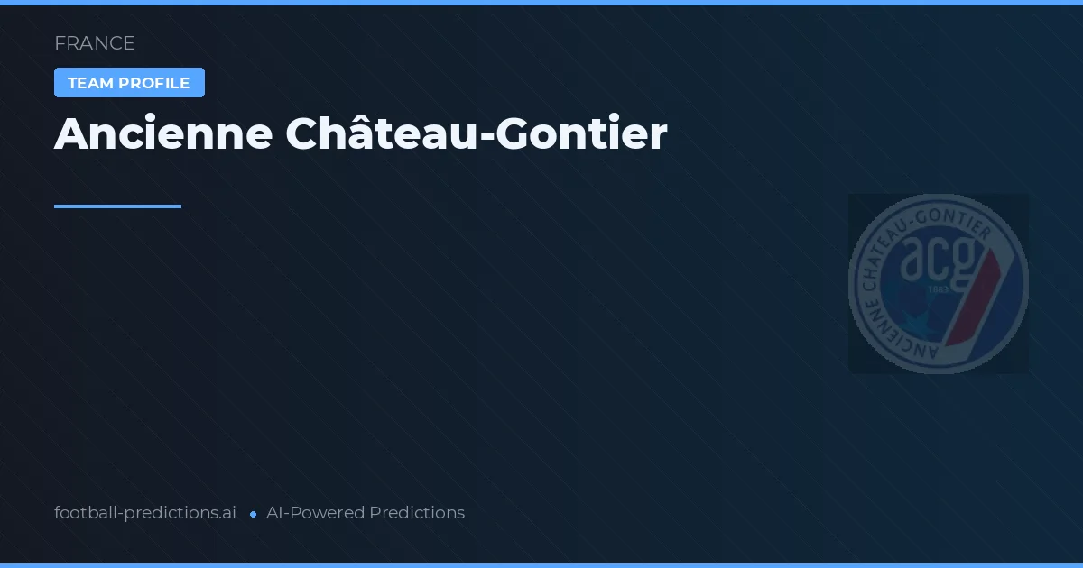 Ancienne Château-Gontier Ponturi și statistici