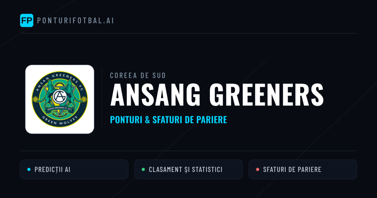 Ansang Greeners Ponturi și statistici