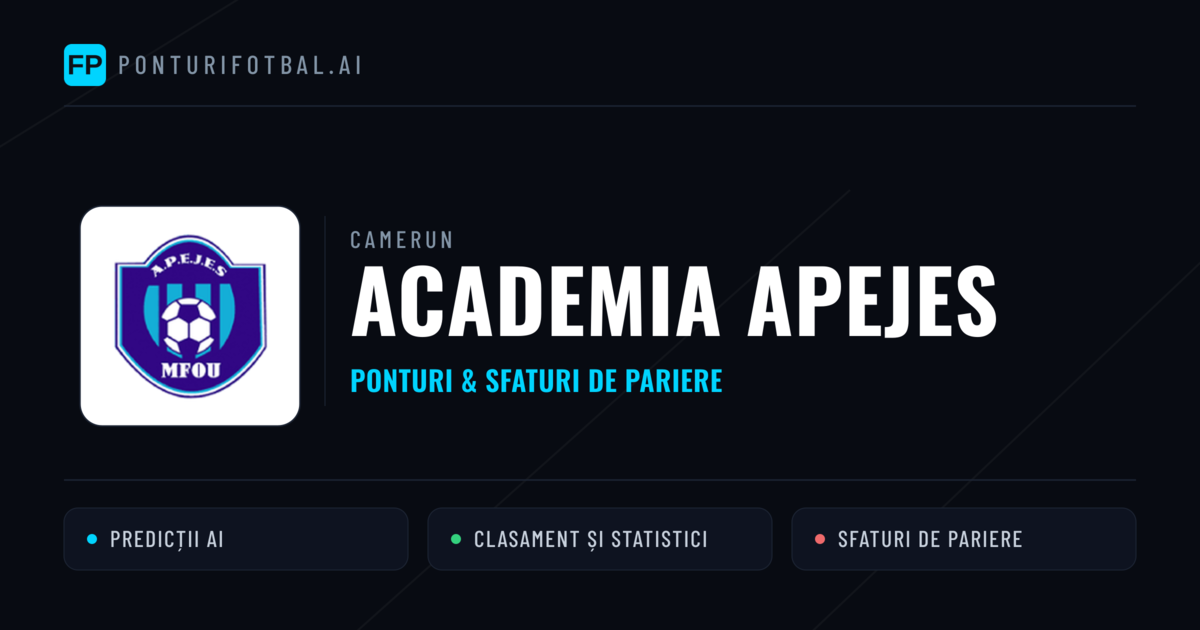 Academia APEJES Ponturi și statistici