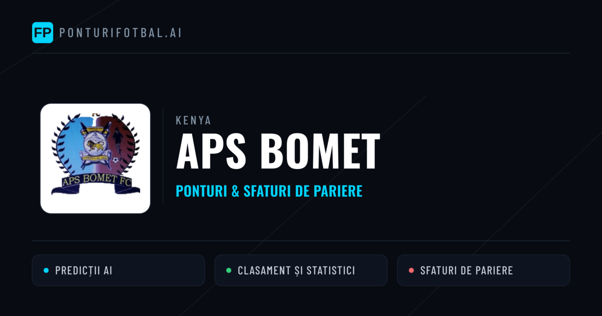 APS Bomet Ponturi și statistici