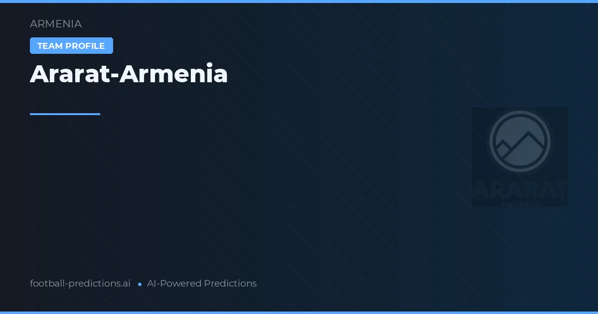 Ararat-Armenia Ponturi și statistici
