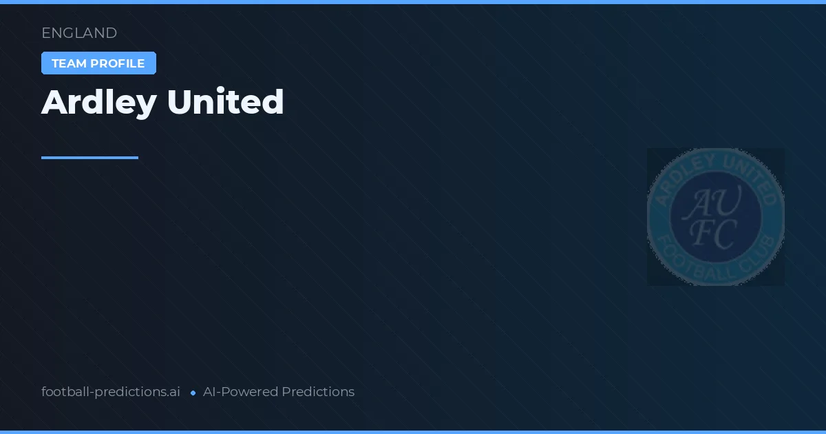Ardley United Ponturi și statistici