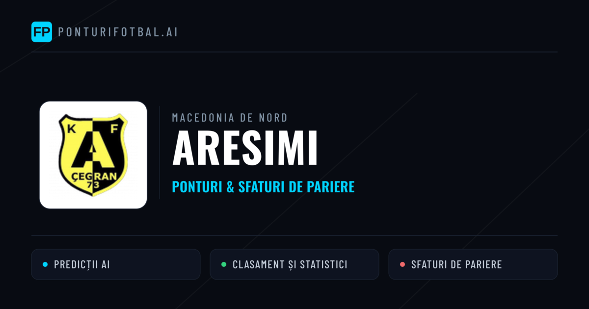 Aresimi Ponturi și statistici
