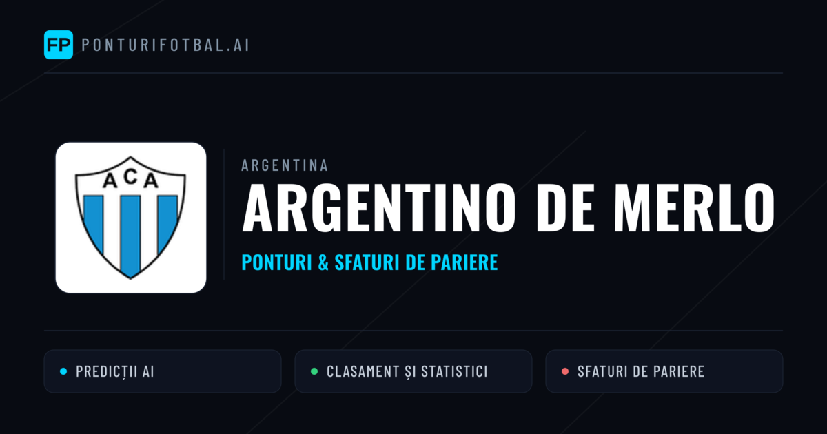 Argentino de Merlo Ponturi și statistici