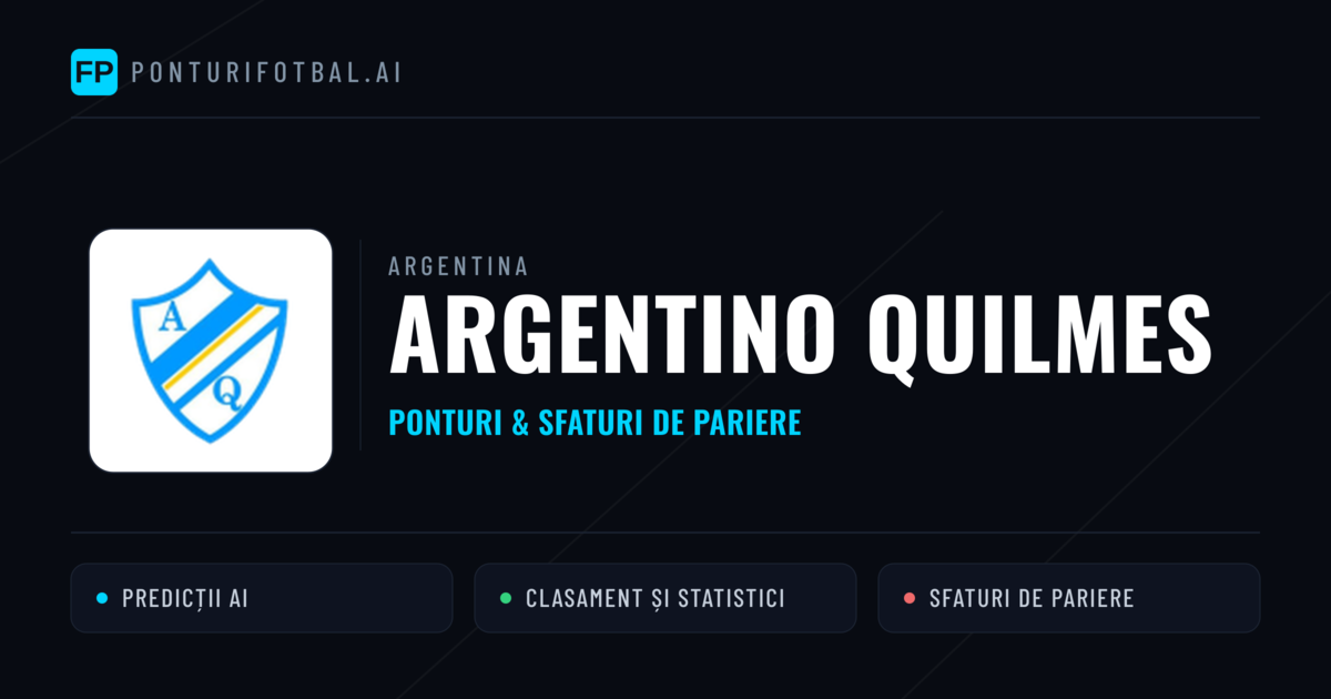 Argentino Quilmes Ponturi și statistici