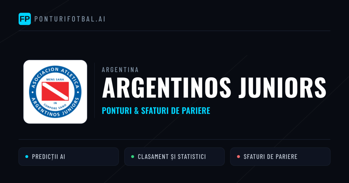 Argentinos Juniors Ponturi și statistici