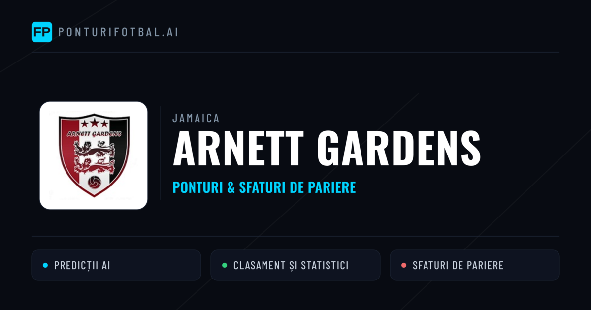 Arnett Gardens Ponturi și statistici