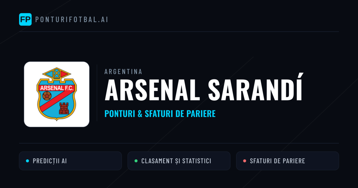 Arsenal Sarandí Ponturi și statistici