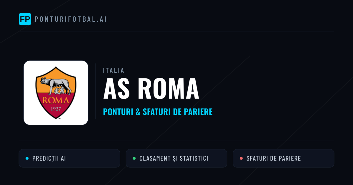 AS Roma Ponturi și statistici