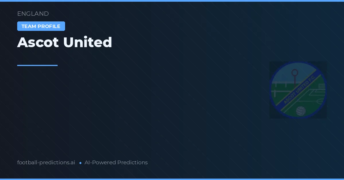 Ascot United Ponturi și statistici