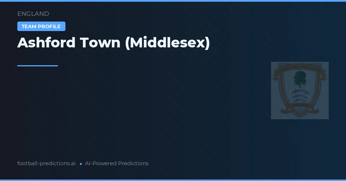 Ashford Town (Middlesex) Ponturi și statistici
