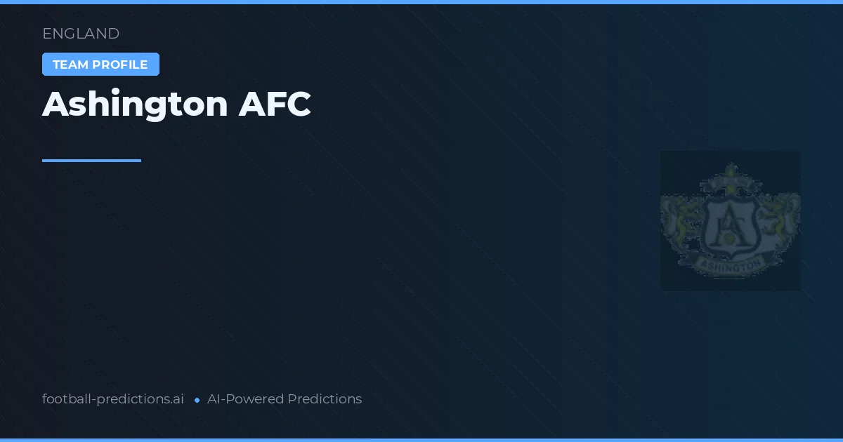 Ashington AFC Ponturi și statistici