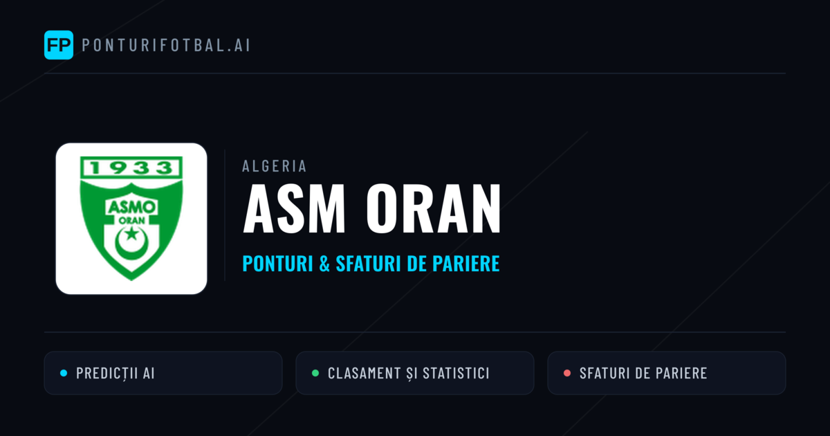 ASM Oran Ponturi și statistici