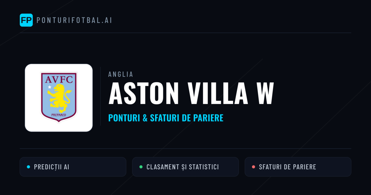 Aston Villa W Ponturi și statistici