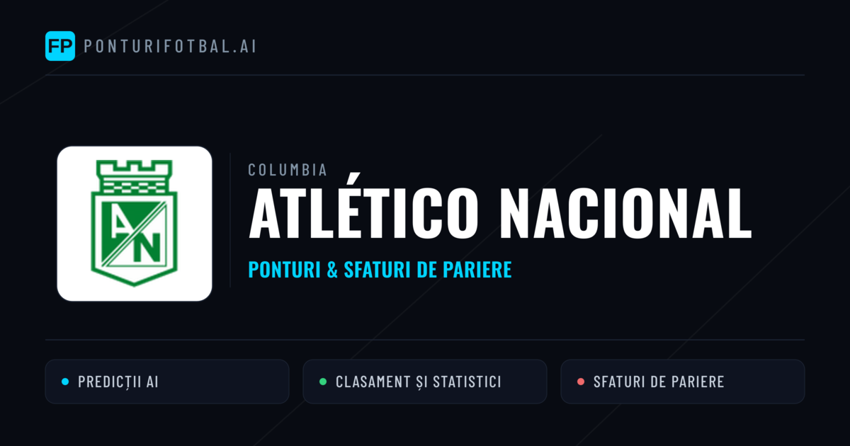 Atlético Nacional Ponturi și statistici