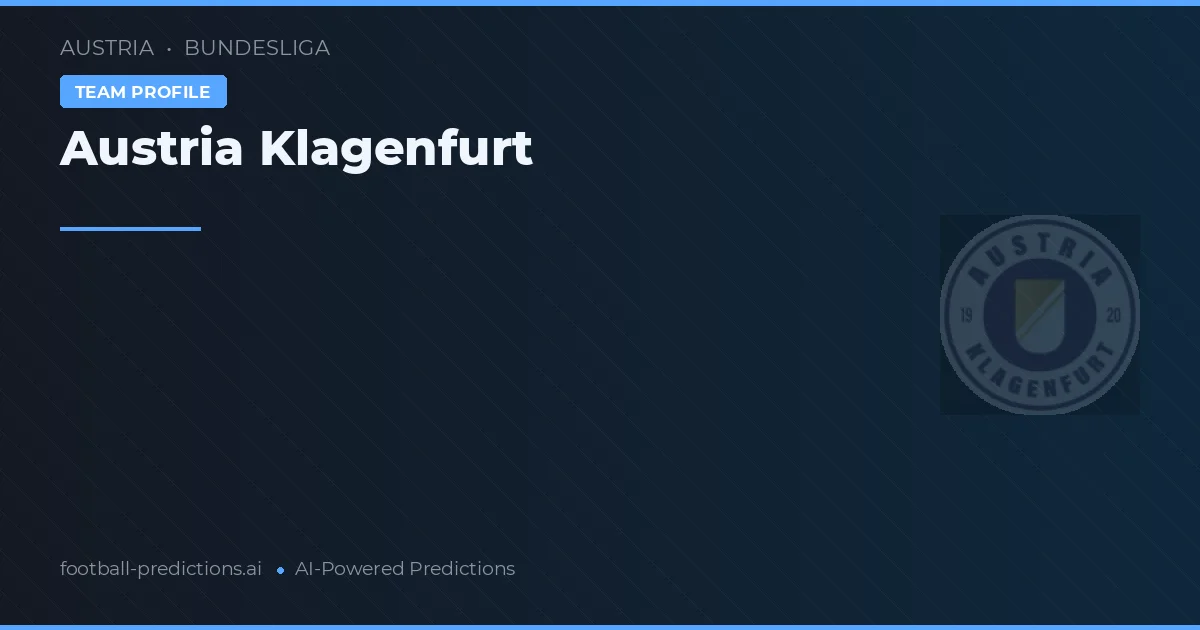 Austria Viena Ponturi și statistici