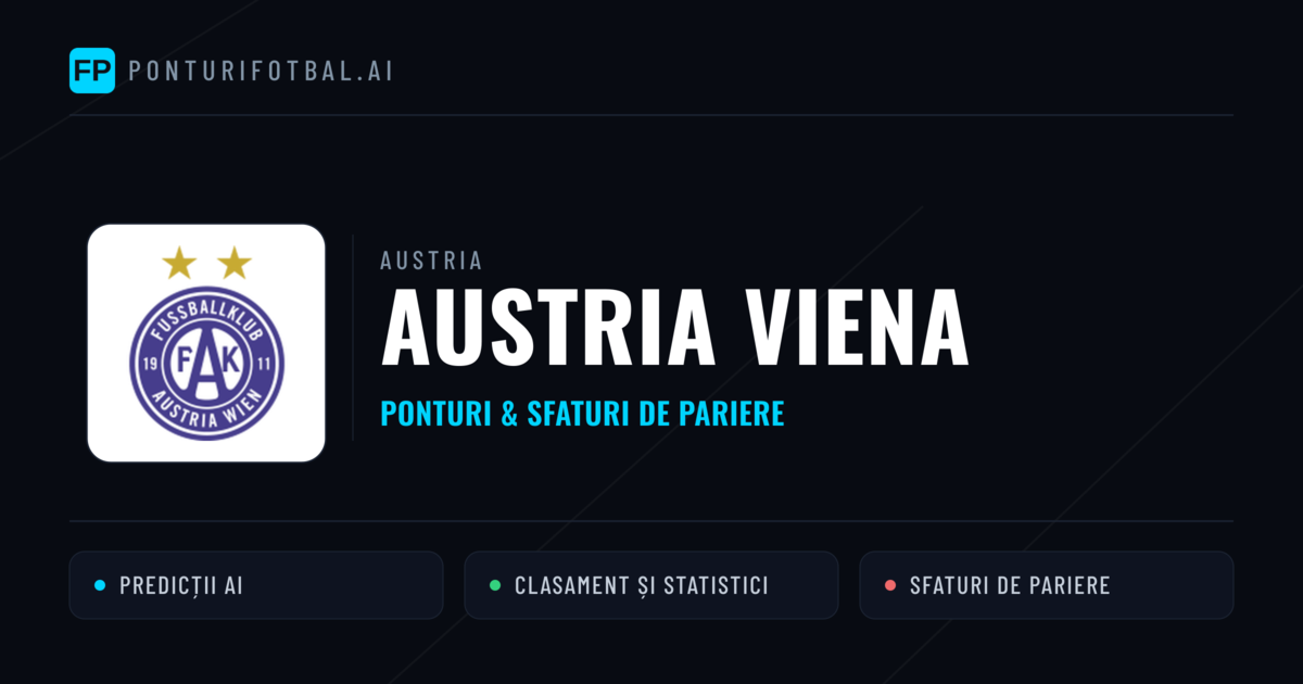 Austria Viena Ponturi și statistici