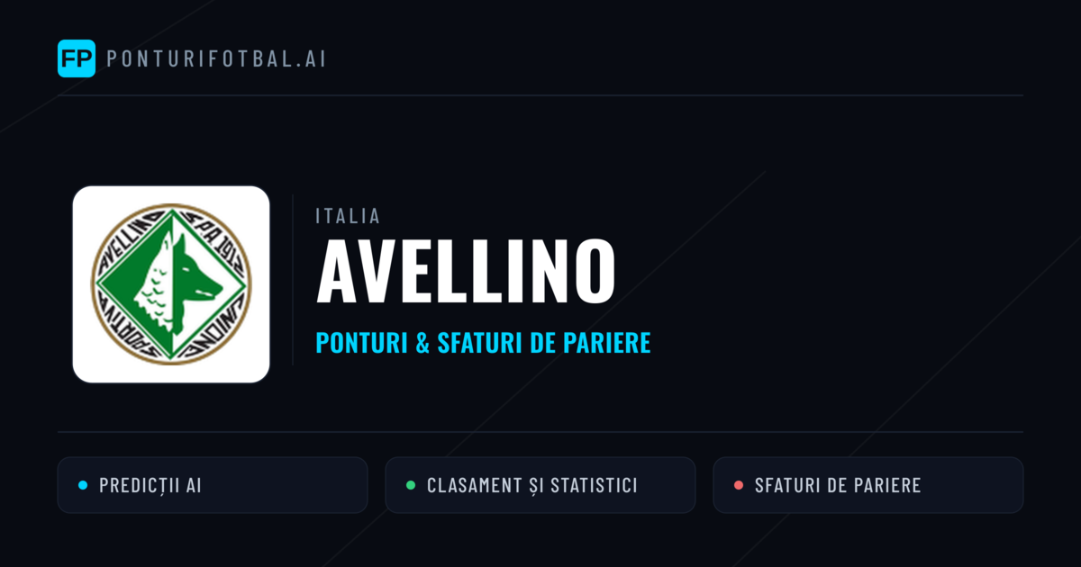 Avellino Ponturi și statistici