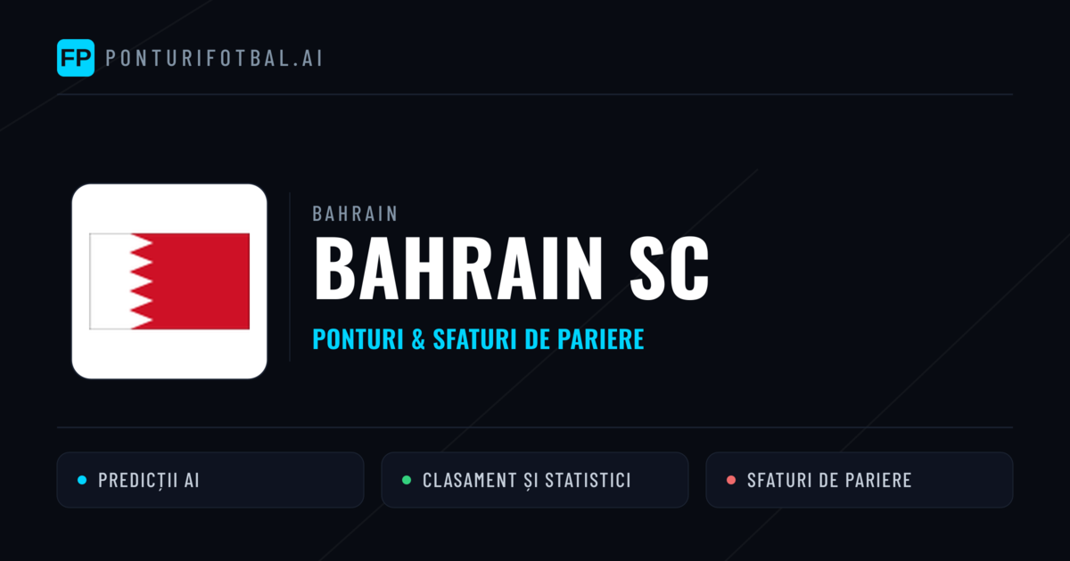 Bahrain SC Ponturi și statistici
