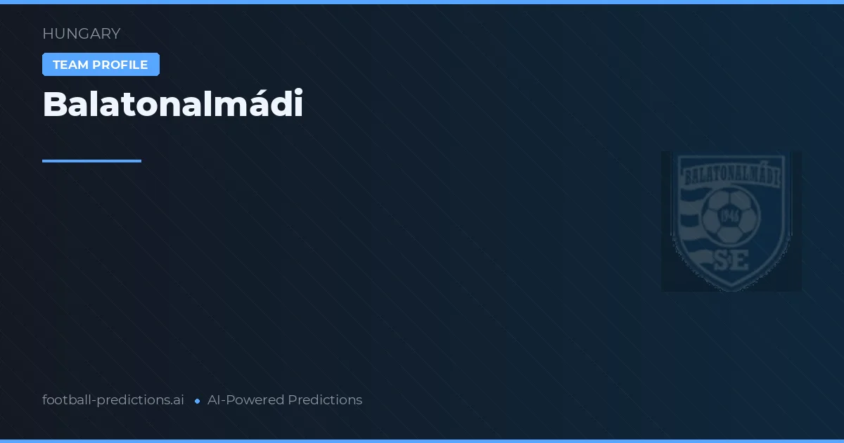 Balatonalmádi Ponturi și statistici