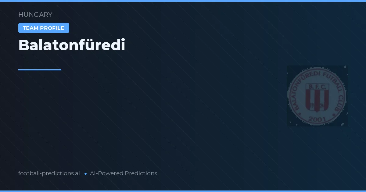 Balatonfüredi Ponturi și statistici