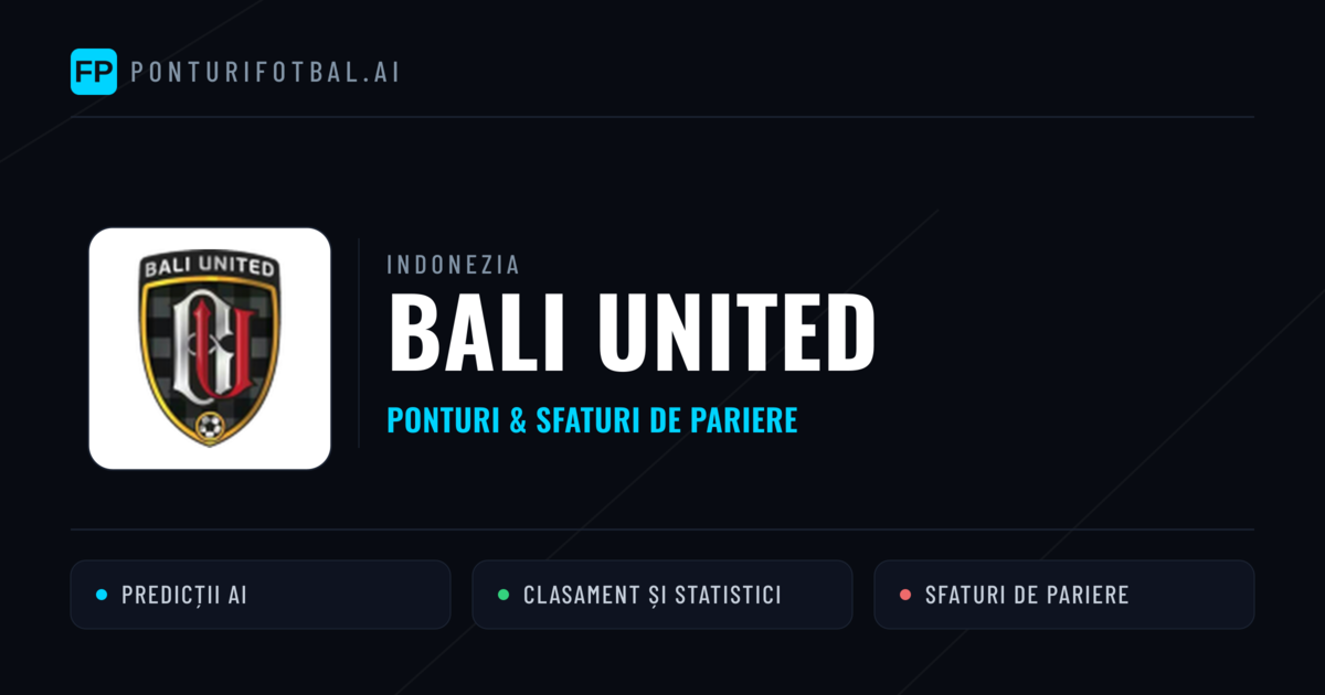 Bali United Ponturi și statistici