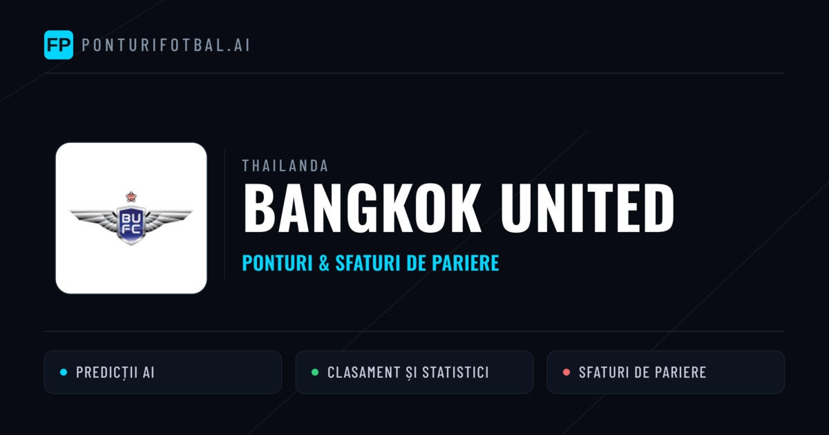 Bangkok United Ponturi și statistici