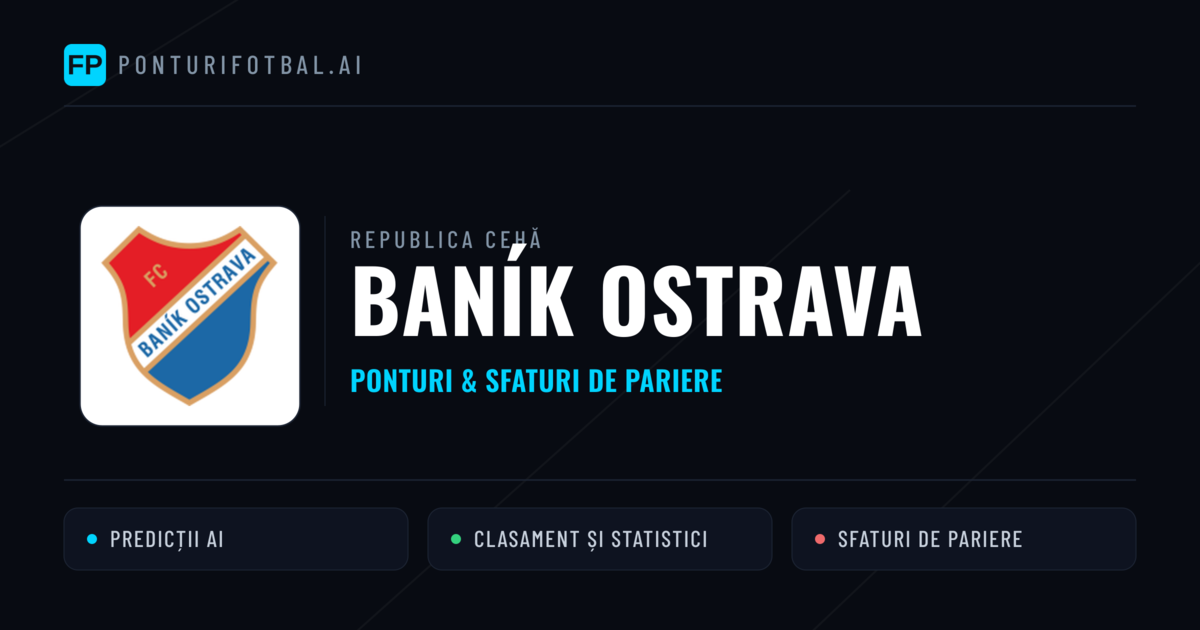 Baník Ostrava Ponturi și statistici