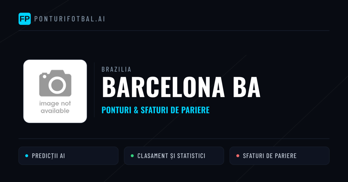 Barcelona BA Ponturi și statistici
