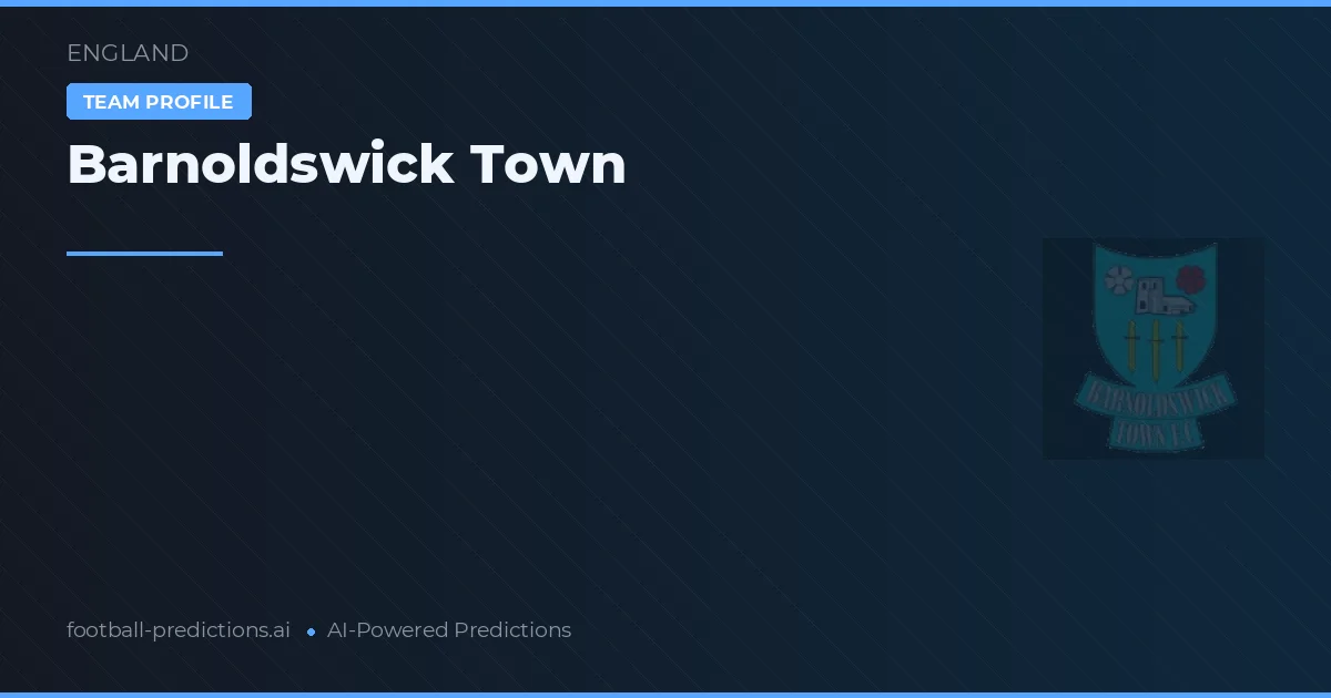 Barnoldswick Town Ponturi și statistici