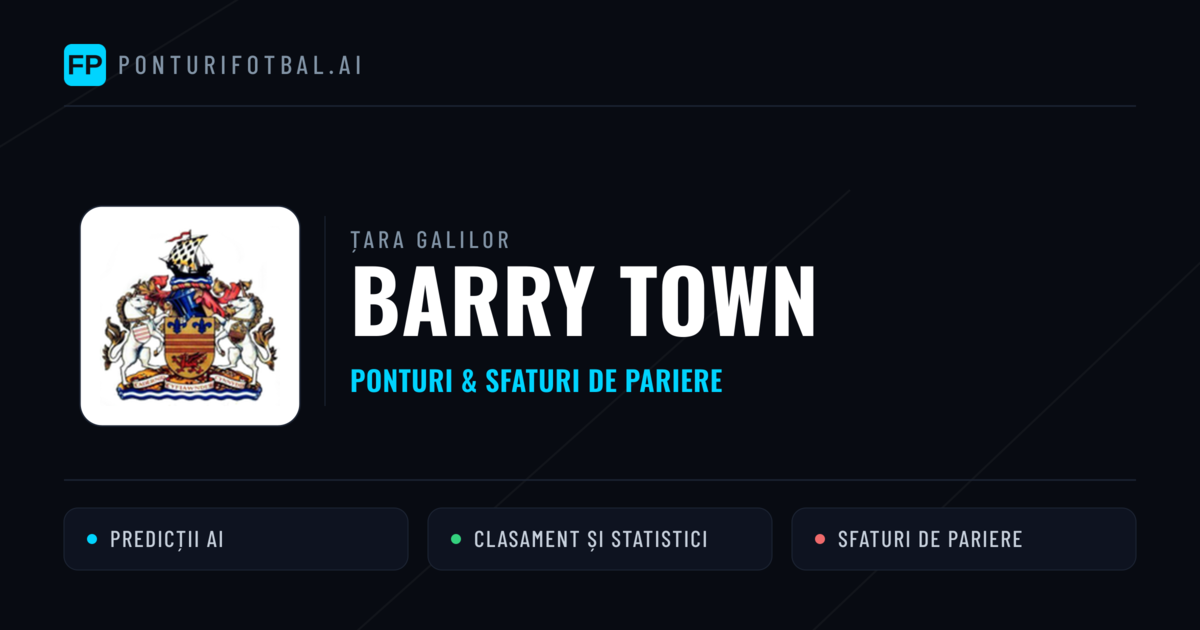 Barry Town Ponturi și statistici