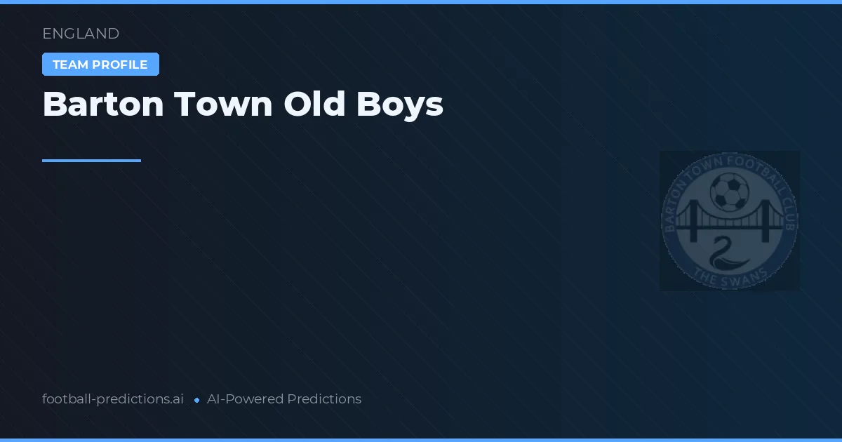 Barton Town Old Boys Ponturi și statistici