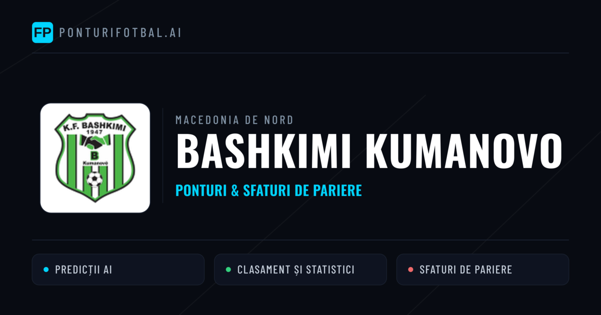 Bashkimi Kumanovo Ponturi și statistici