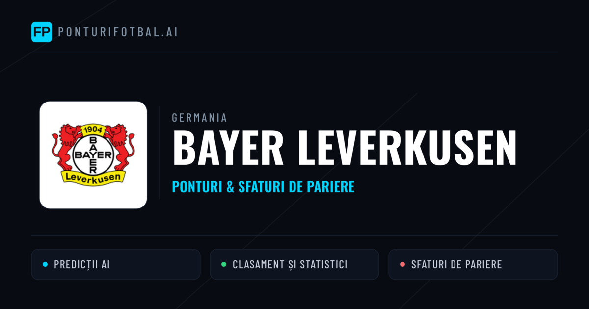 Bayer Leverkusen Ponturi și statistici