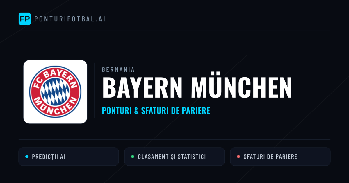 Bayern München Ponturi și statistici