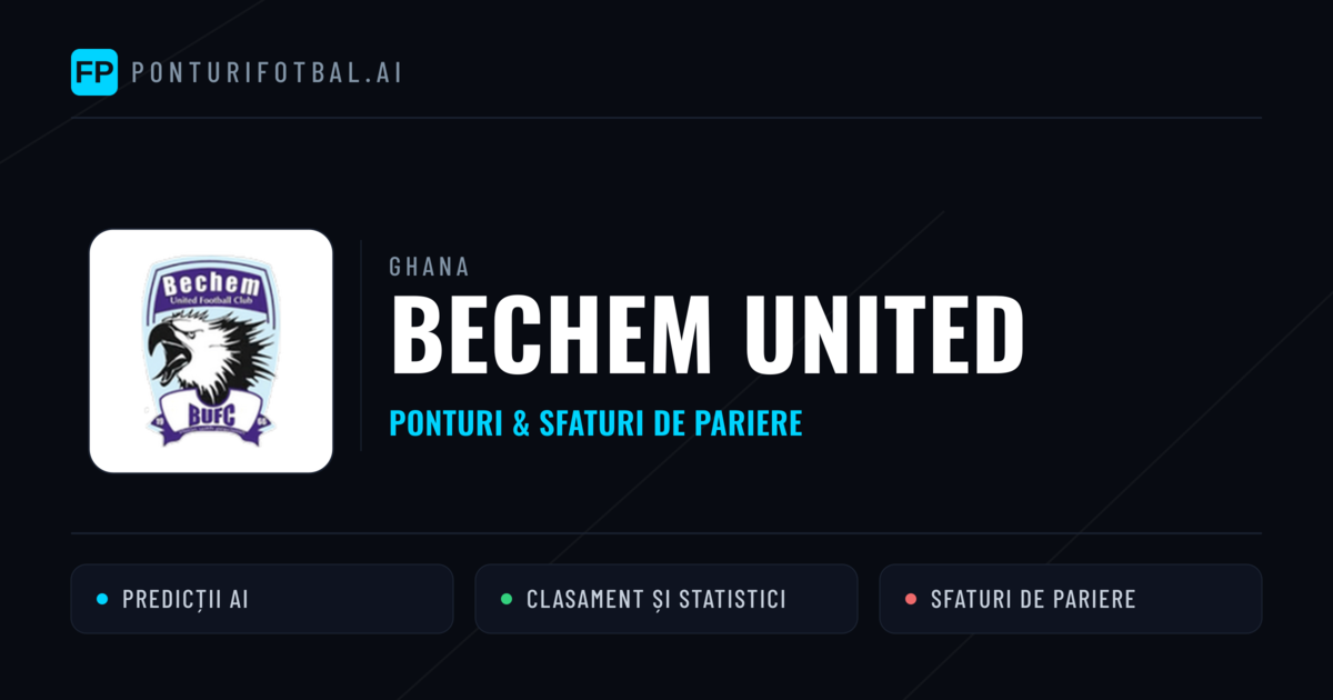 Bechem United Ponturi și statistici